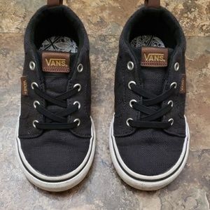 Van's black toddler sneakers